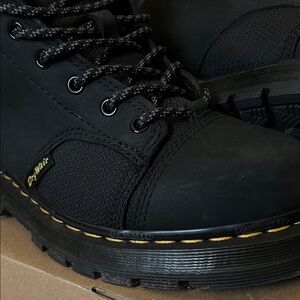 Dr. Martens Black and Yellow Boots